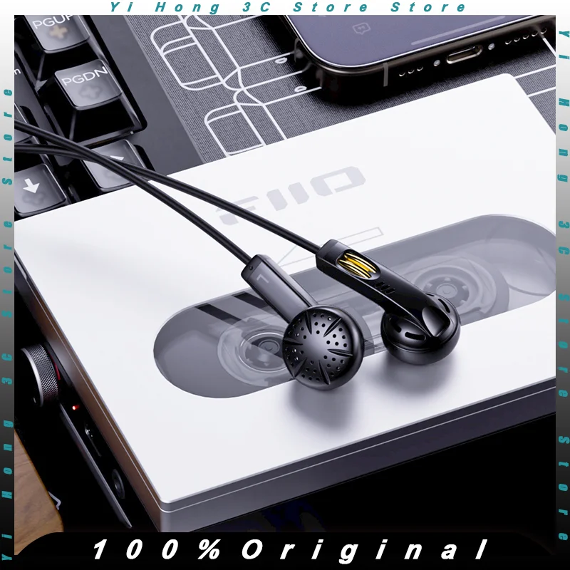 

2025 FiiO JF11 Earphones with Mic Wired Earbuds 14.2mm Dynamic Driver Bass Music Sport Headphones Custom Earplugs For Laptop