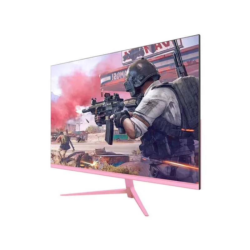 24-дюймовый 27-дюймовый изогнутый монитор 1k 165 Гц 1800R, розовый игровой дисплей HDR10, настольный экран 1 мс GTG с бесплатным подарком для девочек