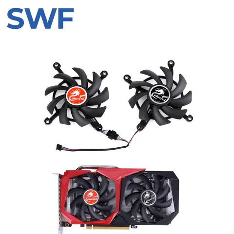 RTX 2060 Super Cooling Fan Replacement For COLORFUL GTX 1660 1650 SUPER Ti RTX 2060 Super Graphics Card Cooler Fan