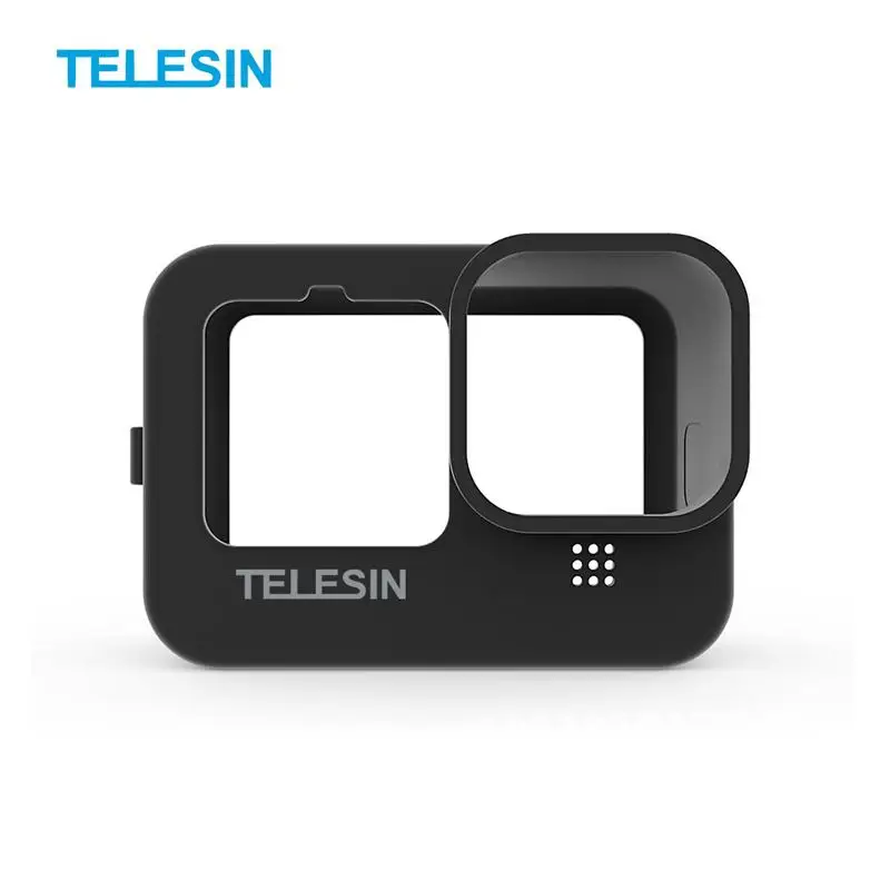 TELESIN-cubierta protectora de silicona para Gopro 11/10/9, cubierta de lente, accesorios de cámara deportiva, novedad