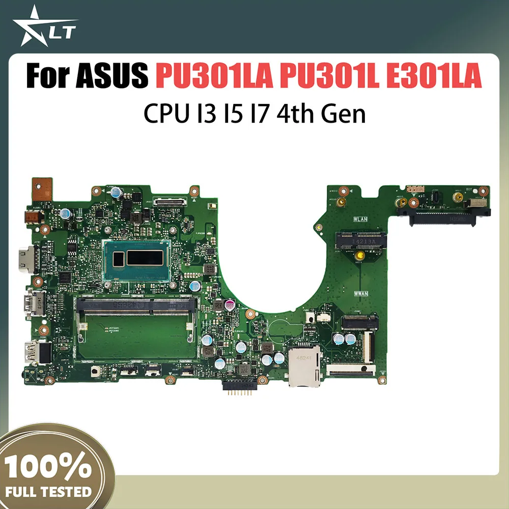 

PU301LA Notebook Mainboard For ASUS PRO ESSENTIAL PU301L E301LA Laptop Motherboard With CPU I3 I5 I7 4th Gen