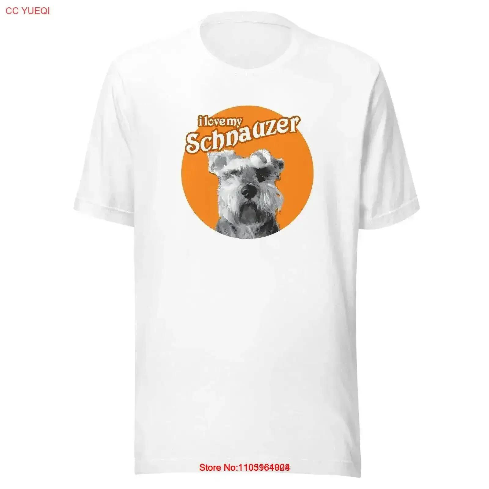 Me encanta mi camiseta Schnauzer lindo amante en miniatura sal y pimienta vintage lavado Top para uso diario ropa de diseñador moda