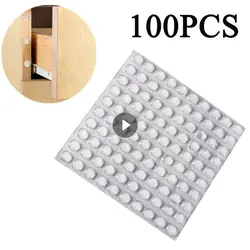 100PCS  Door Stopper Strong Self-Adhesive Furniture Pad Cushion Cabinet Bumpers Silicone Feet Pad Wall Stickers Hardware