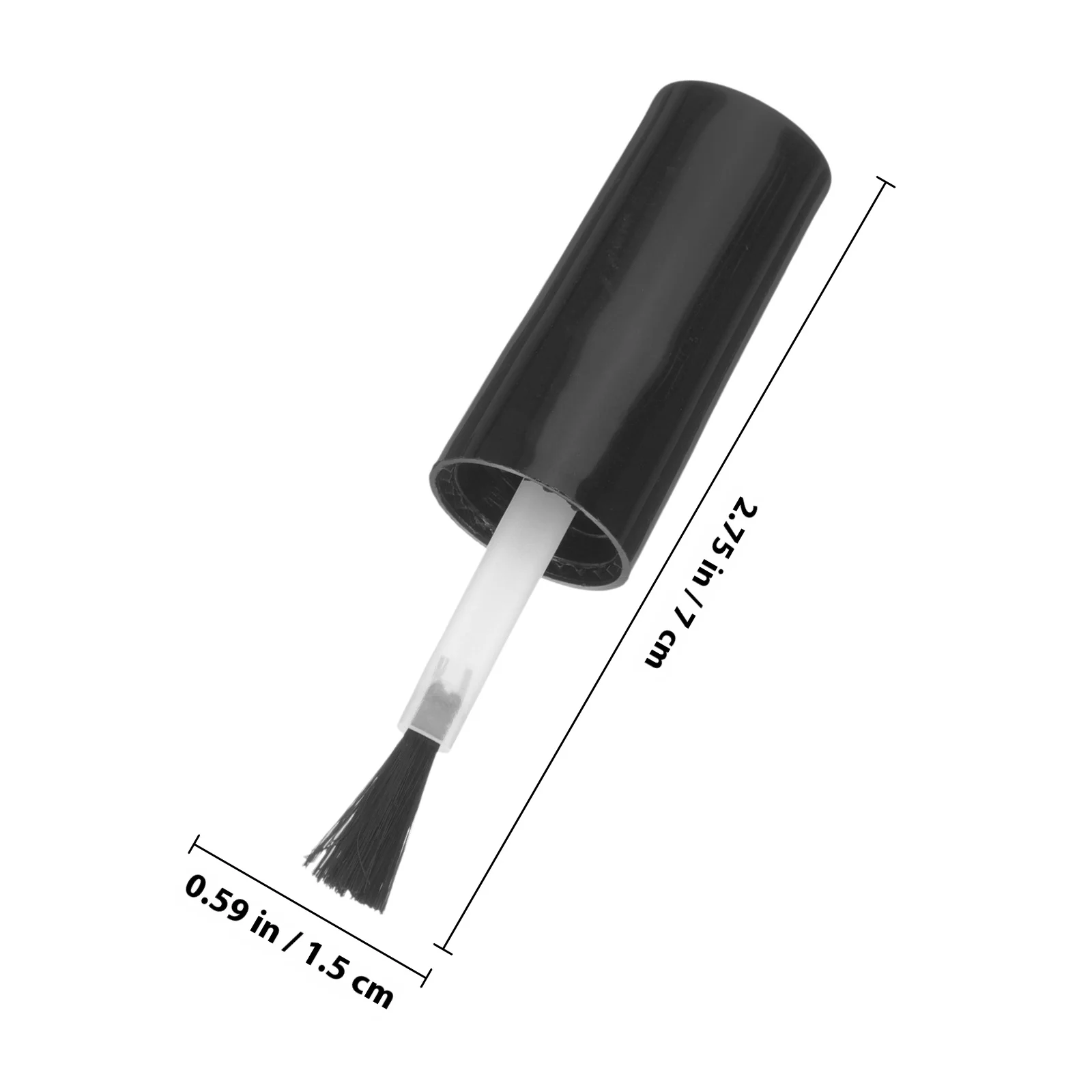 20 piezas tapas de botellas de esmalte de uñas, cepillo de repuesto, cerdas suaves, aplicar para salón de uñas, botellas de esmalte de Gel, tapas de botellas pequeñas