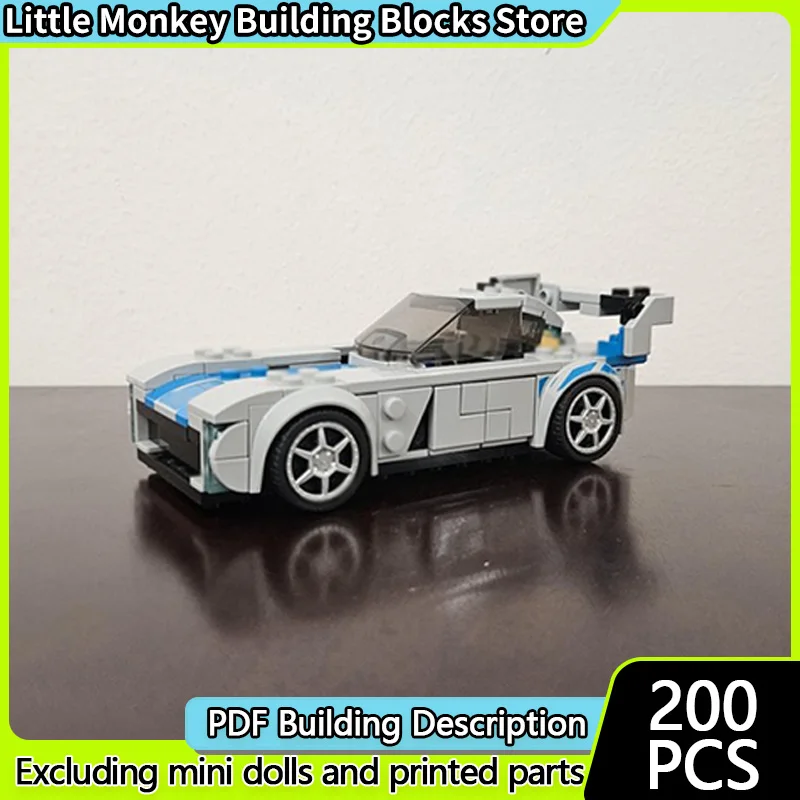 

Speed Racing Car Model MOC Building Bricks High-Performance Sports Car Modular Technology Children Holiday Gifts Assemble Toys