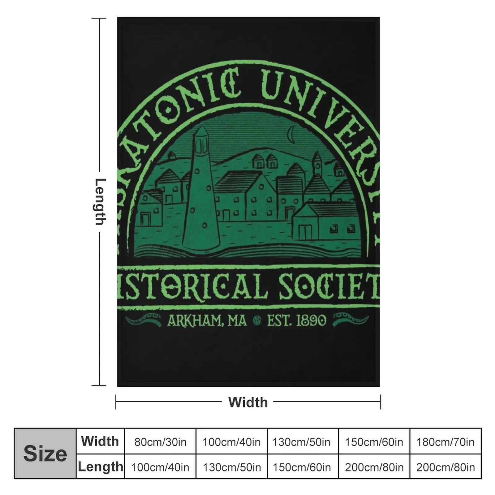 Miskatonic Historical Society Throw Blanket Blanket For Baby Cute Blanket