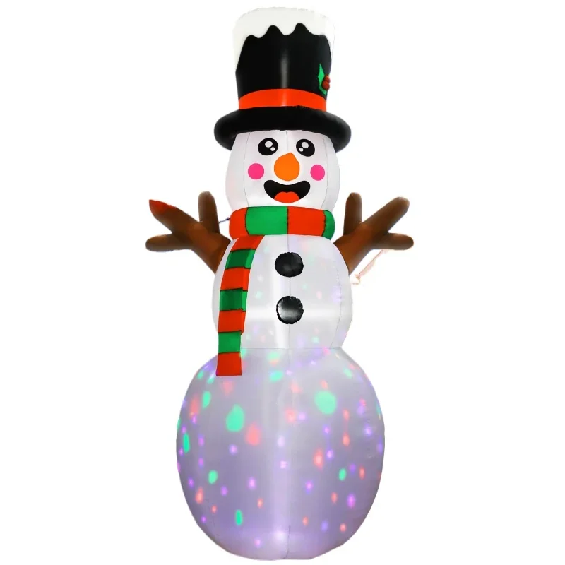 

Christmas Day decoration 12FT snowman air mold cute luminous Christmas inflatable snowman