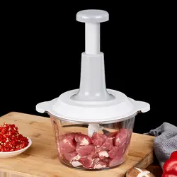 1PCS Manual Vegetable Mincers Press Type Household Garlic Meat Cutter Grinders Whisk Stirre Kitchen Food Chopper Food Processor