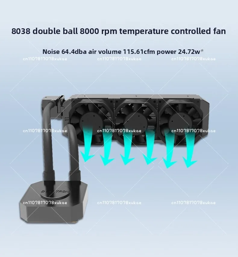2U Server Water-cooled Heatsink, Support AMD SP6/TR5 Interface, Efficient Mute