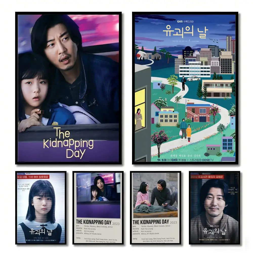 

Korean drama The Kidnapping Day Painting Calligraphy Canvas Poster Wall Art Aesthetic Home Decoration for Living Room