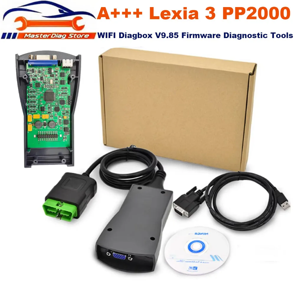 Lexia 3 PP2000 Chip WIFI Diagbox V9.85 Firmware Diagnostic Tools Lexia 3 OBD2 Auto Scanner Tools For Citroen&Peugeot