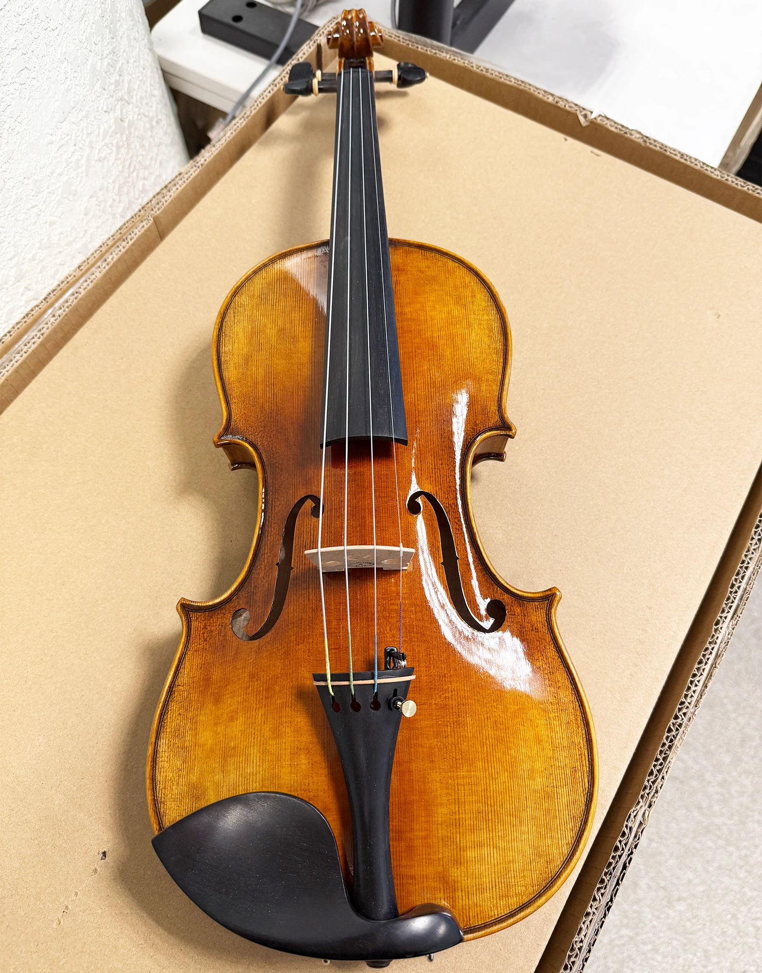 Antonio Stradivarius 1715 Copy Professional Handmade Violin 4/4 Violin Selected Spruce Wood Handmade Paintwork