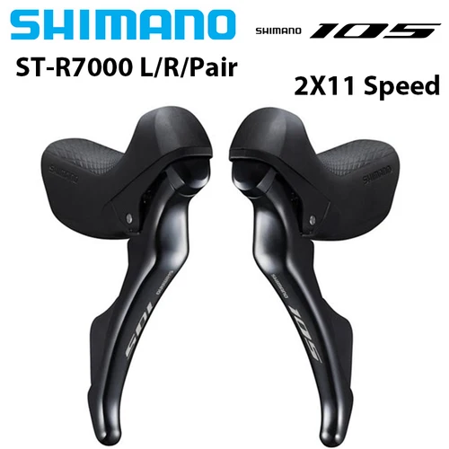 SHIMANO 105 ST-R7000 Palanca de control dual Freno de llanta 2x11 velocidades R7000 palancas de cambios lado izquierdo/lado derecho/par para bicicleta de carretera