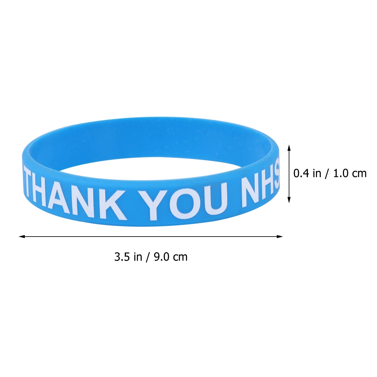 

2Pcs Thanks Silicone Wristb s Colorful Decorative Soft Clear Printing Bracelets H Accessories