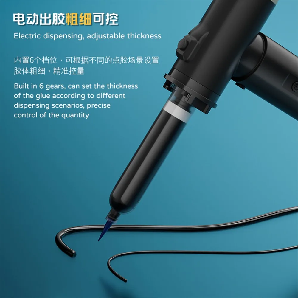 

IFixes IG13 Electric Dispensing Gun - Wireless Portable Adhesive Pusher Syringe-Type Mobile Phone Repair Glue Application Tool