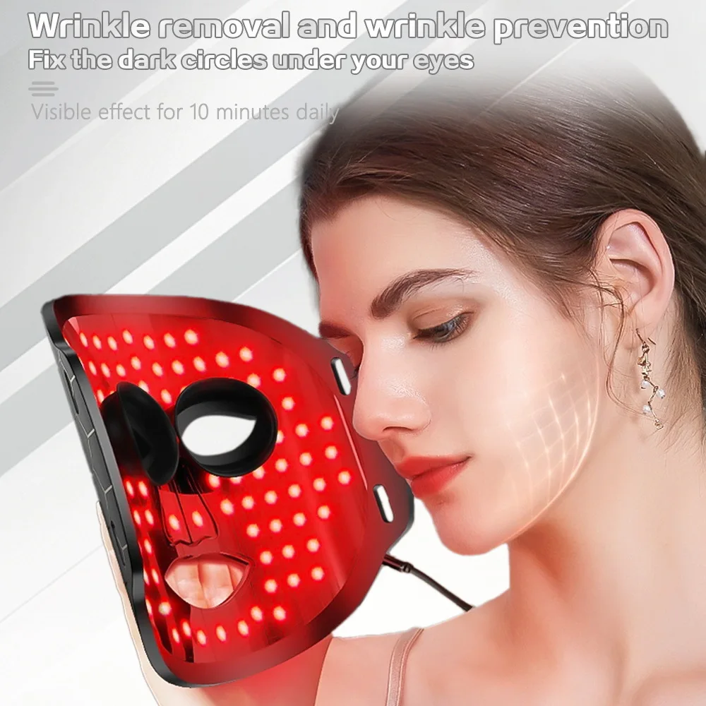 LED color light photon mask skin rejuvenation instrument ，Therapy Masky Maskinstrument， beauty salon ，gift