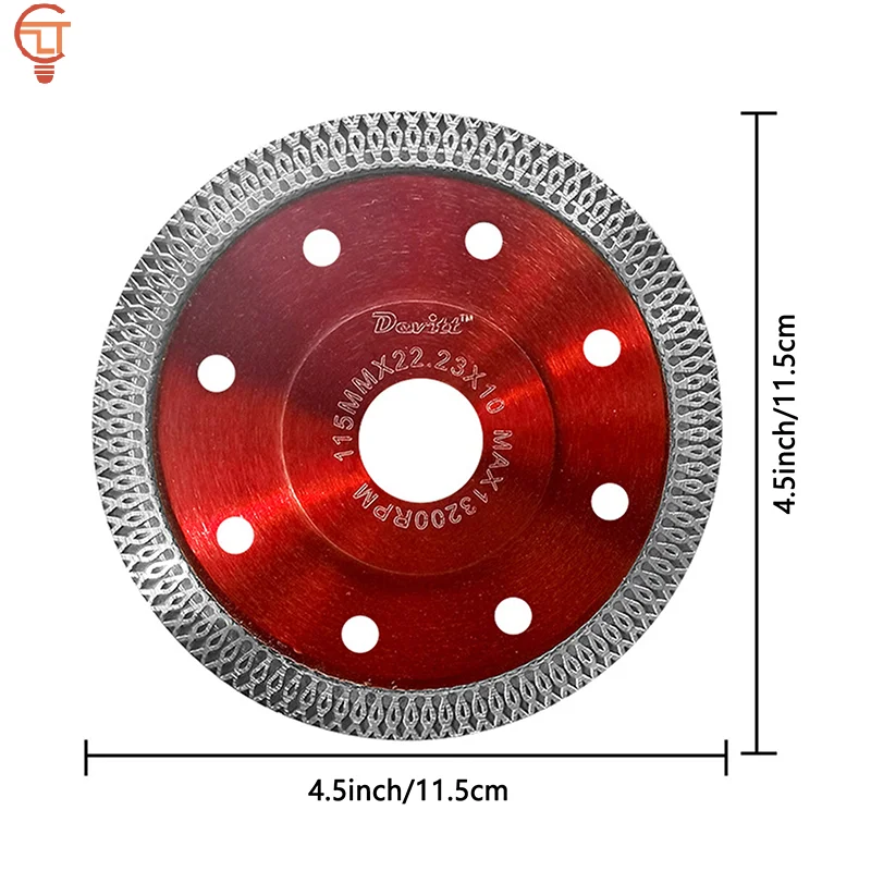 115mm Diamond Dry Cutting Blade Disc Porcelain Ceramic Tile Turbo Thin Stoneware