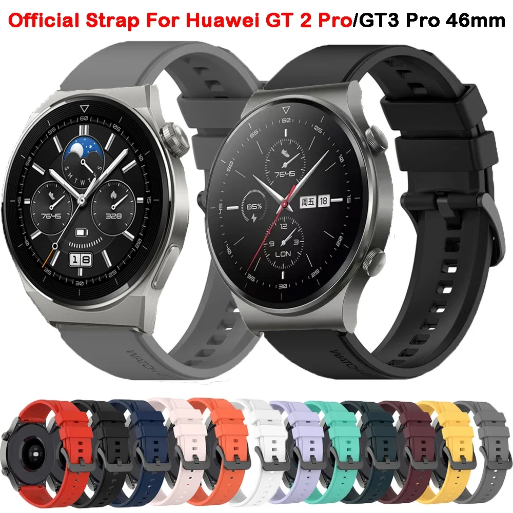 Сменный ремешок для Huawei Watch GT2 GT3 GT 4 3 2 Pro 46 мм SE, оригинальный силиконовый браслет 22 мм, официальный браслет