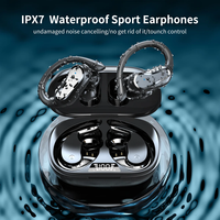 TWS Ear Hanging Active Noise Reduction Wireless Bluetooth Earphones Intelligent IPX7 Ultra Long Battery Life