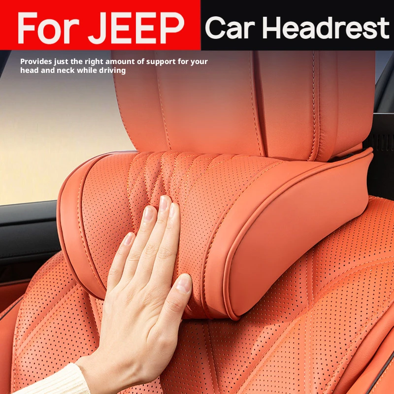 Car headrest neck support seat lumbar cushion soft pillow For Jeep Grand Cherokee Gladiator JT Cherokee KL All Season Use