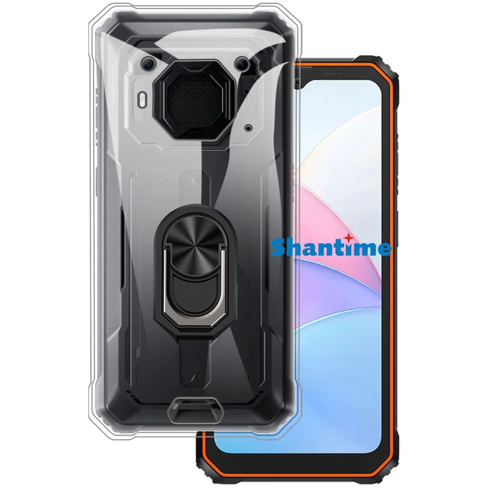 

Luxury Shockproof Ring Holder For Blackview BV6200 Plus Case Soft Silicone TPU Protective Holder Cover For Blackview BV6200 Plus