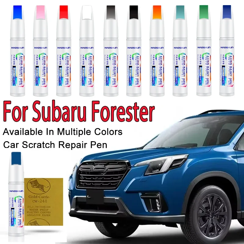 For Subaru Forester 1997-2025 SG SH SJ SK  Paint Repair Pen Touch Up Scratch Remover DIY Auto Accessories Black White Red Blue