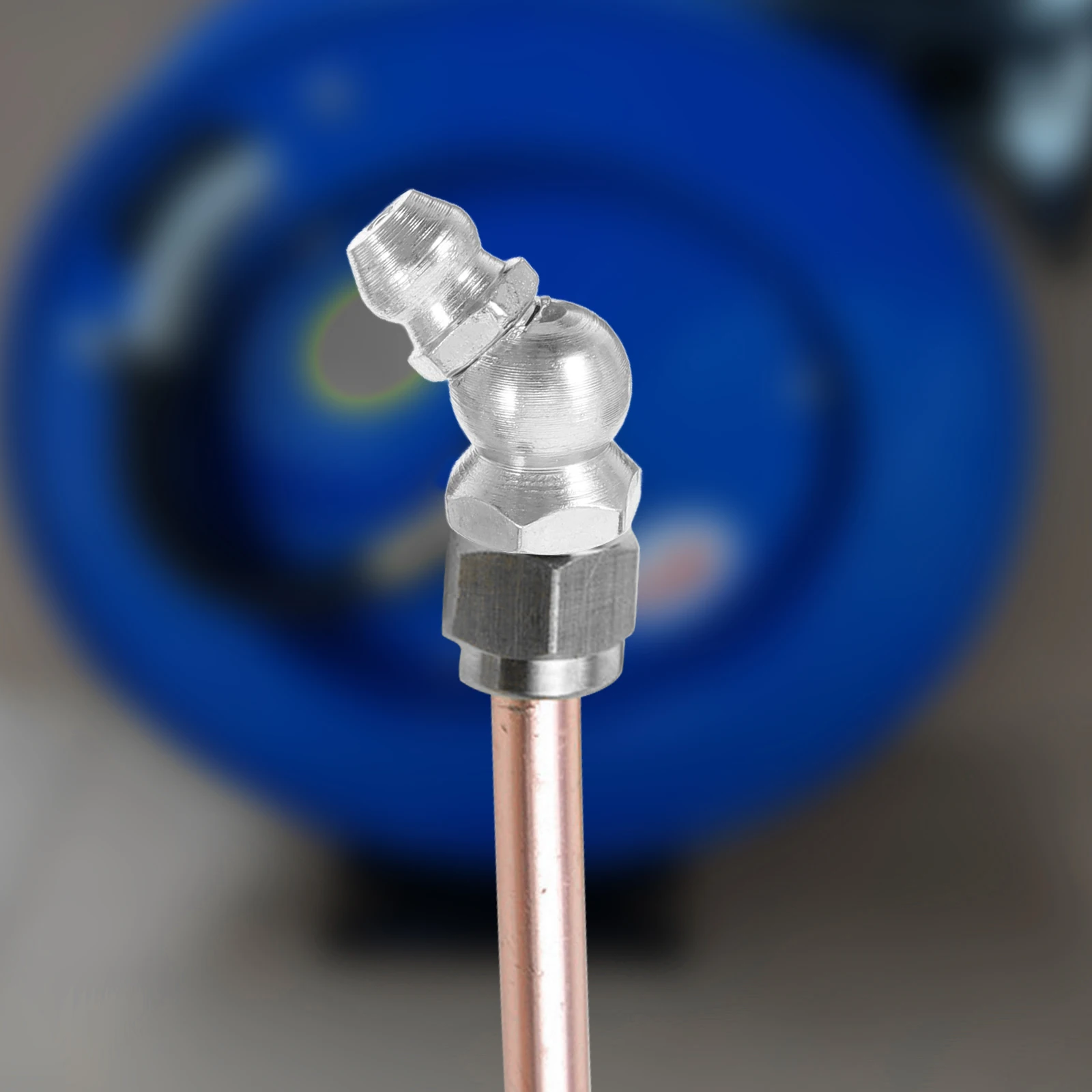 

50pcs Grease Fitting Assortment Kit Steel Construction Various Sizes Types Lubricant Bearings Easy Storage Plastic Case