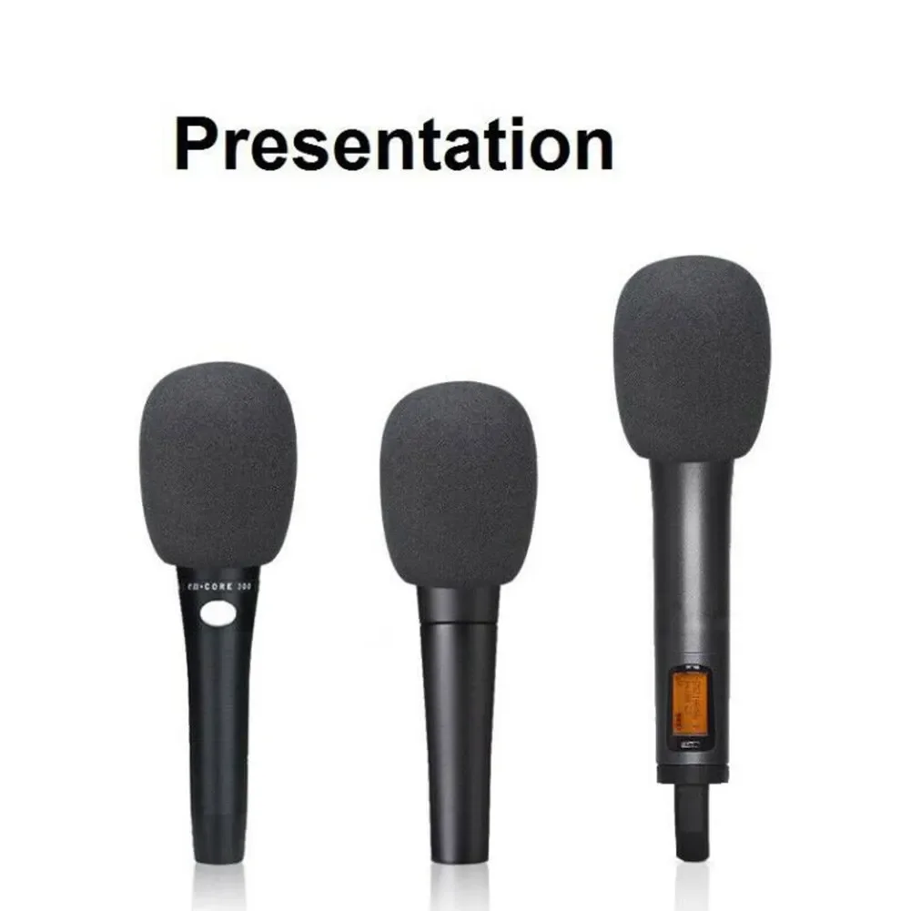 5pcs Microphone Foam Cover Handheld Stage Microphone Windscreen Sponge Cover Karaoke Protective Microphone