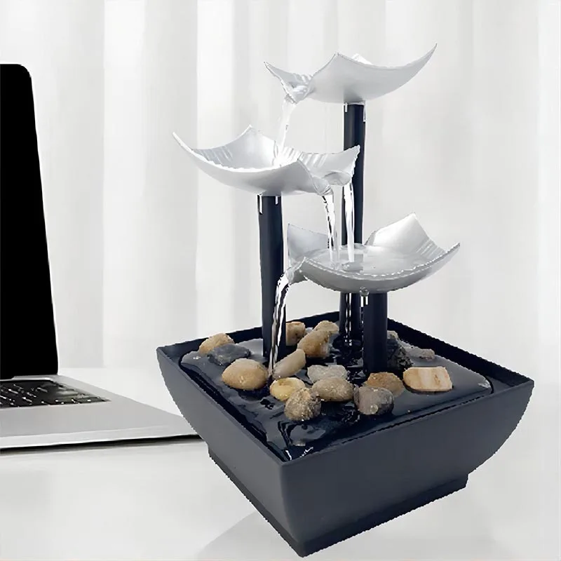 

Office Home Decoration Water Fountain Indoor Waterfall for Interior Decoration Office Home Tabletop Feng Shui Water Landscape