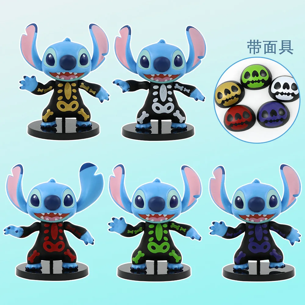 

Слипая коробка на Хэллоуин, фигурка из ПВХ со сменной маской для лица, забавная аниме-игрушка, подарок-сюрприз Диснея для детей и коллекционеров