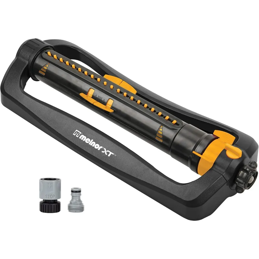 

65167amz xt turbo oscillating sprinkler, 4,500 sq. ft., quick connect bundle, 3-way adjustable, black, yellow