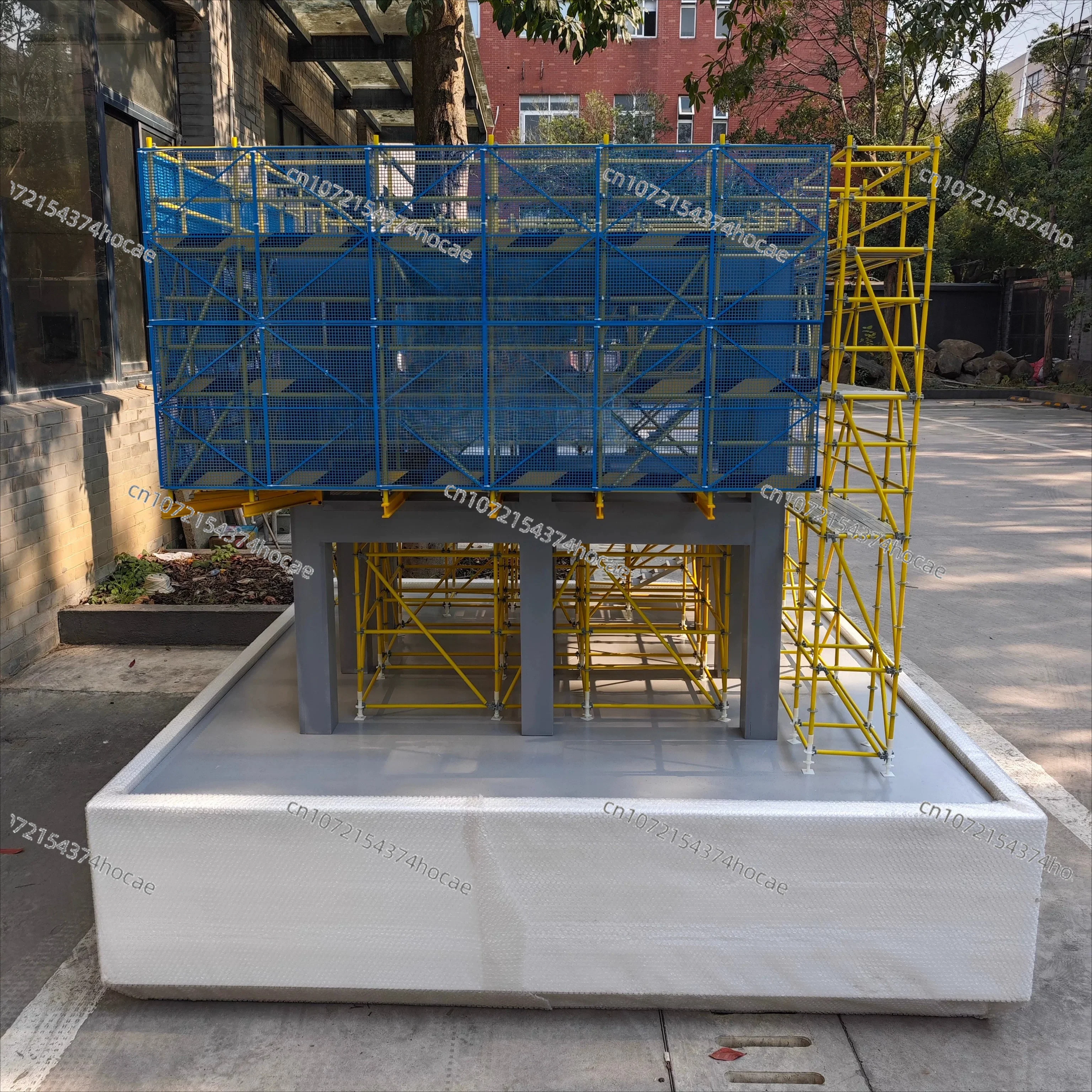 Construction engineering teaching specimen, building structure display piece, custom scaffold buckle fastener model