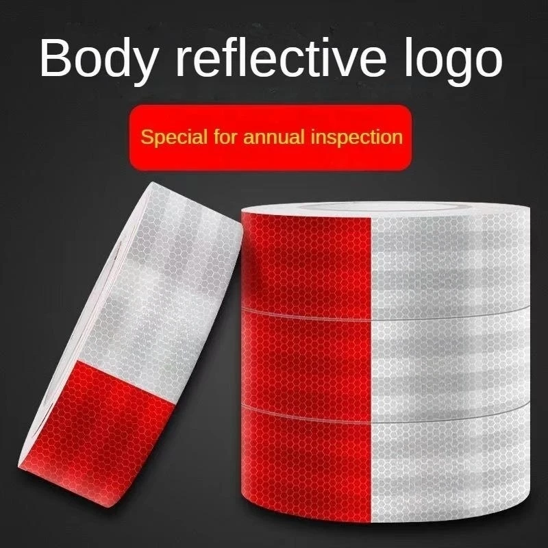 

Car reflective stickers Truck trailer annual inspection reflective strip night driving warning stickers auto parts