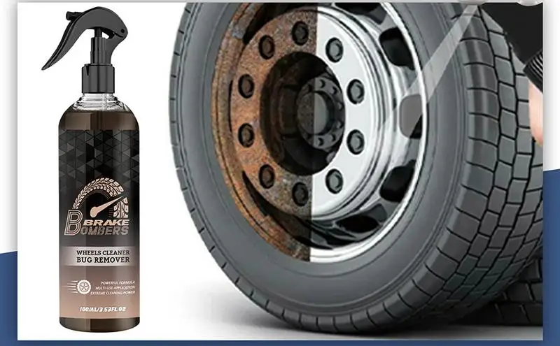 

Wheel Iron Particles Powder Cleaning Dust Rim Rust Cleaner Wheel Paint Spray Liquid with Sponge and Cloth for cars trucks suv