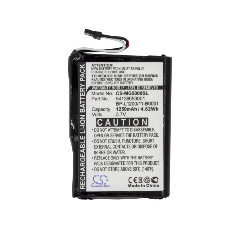 

Cameron Sino GPS, Navigator Battery for Typhoon MyGuide SilverGuide 5000 MyGuide SilverGuide 5000 NAV 1250mAh Li-ion 3.7V
