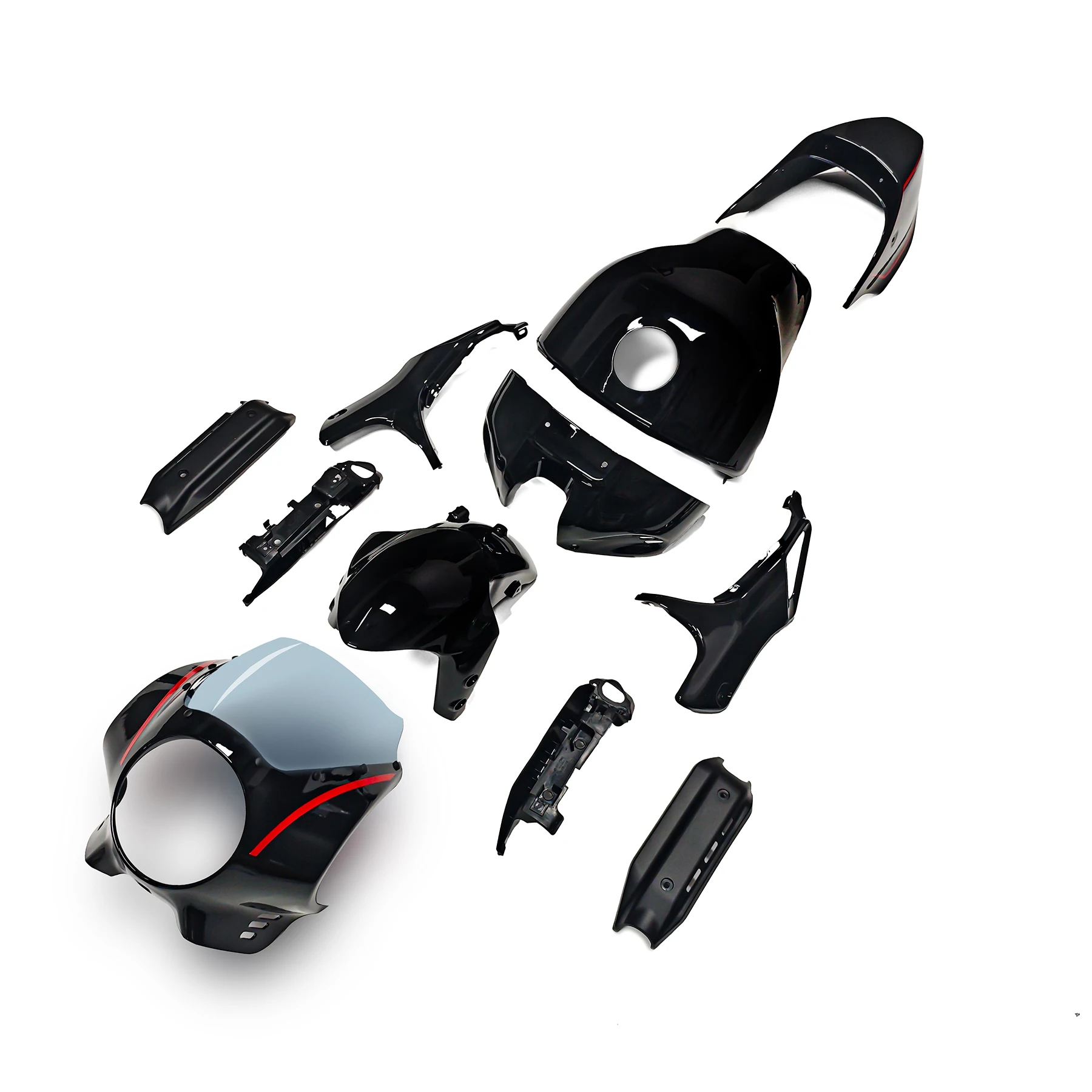 WOLFLINE Full Fairing Kit Headlight Bodywork Cover Windscreen For YAMAHA XSR900 2022-2025 Motorcycle Injection Body Set