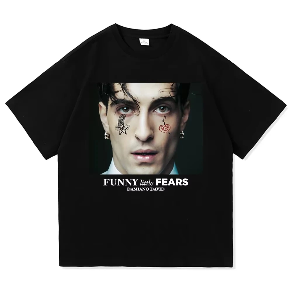 Camisetas soltas estampadas de algodão puro para meninos e meninas