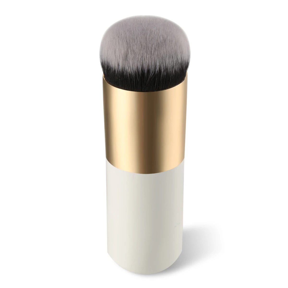 

Flat Liquid Foundation Brush Face Blush Makeup Cosmeic Powder Cream Make up Beauty Tools (Gold & White)