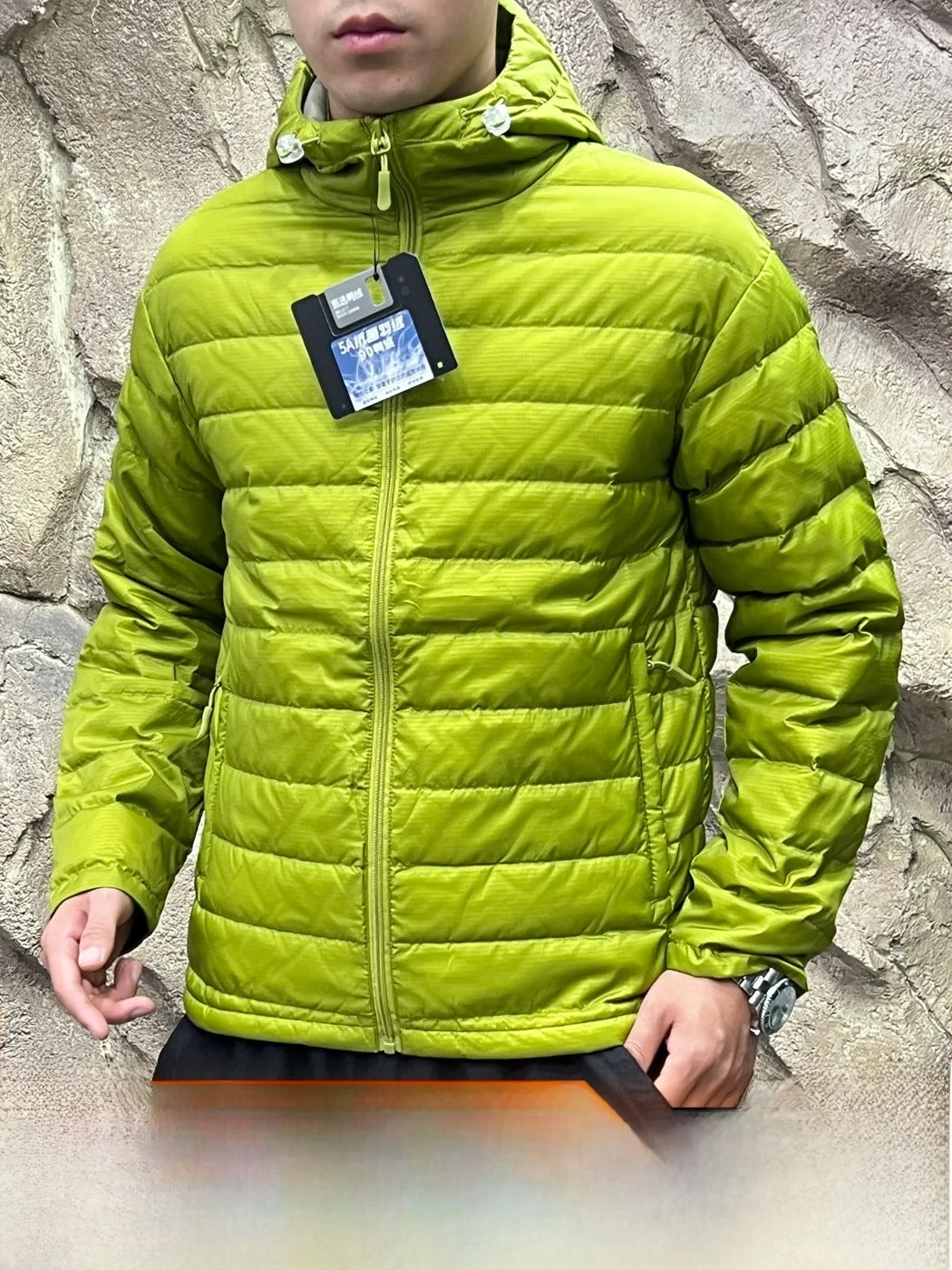 Waterproof Windproof Warmth Outdoor Men's down Jacket Autumn Winter Duck Feather Filling Regular Fit Standard Length Nylon Fa...