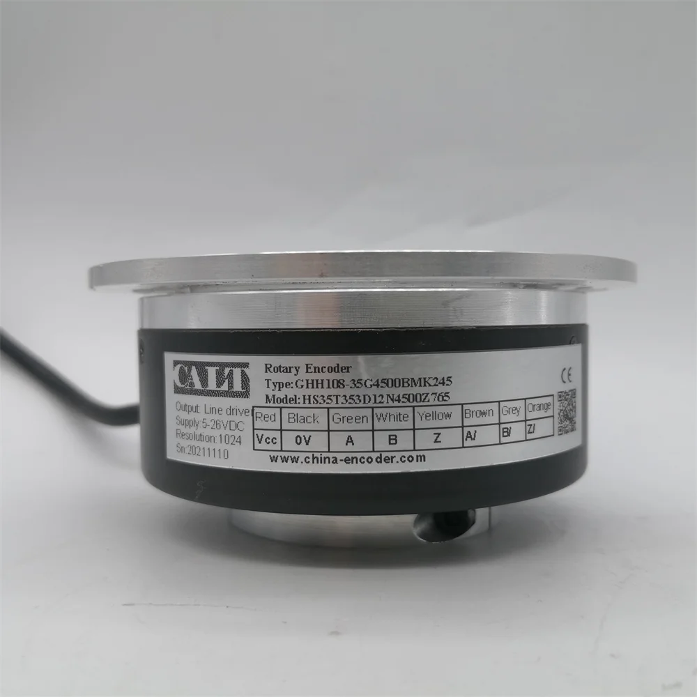 CALT Optical Incremental Rotary Encoder 4500PPR 35MM Hollow Shaft HS35 T353 D12 N4500Z765 GHH108