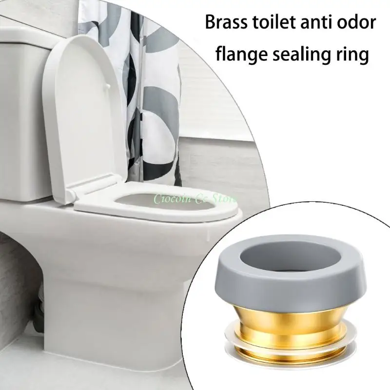 X90F Brass Toilet Flanges Seal Rings Without Odor Sturdy Materials for Bathroom Use