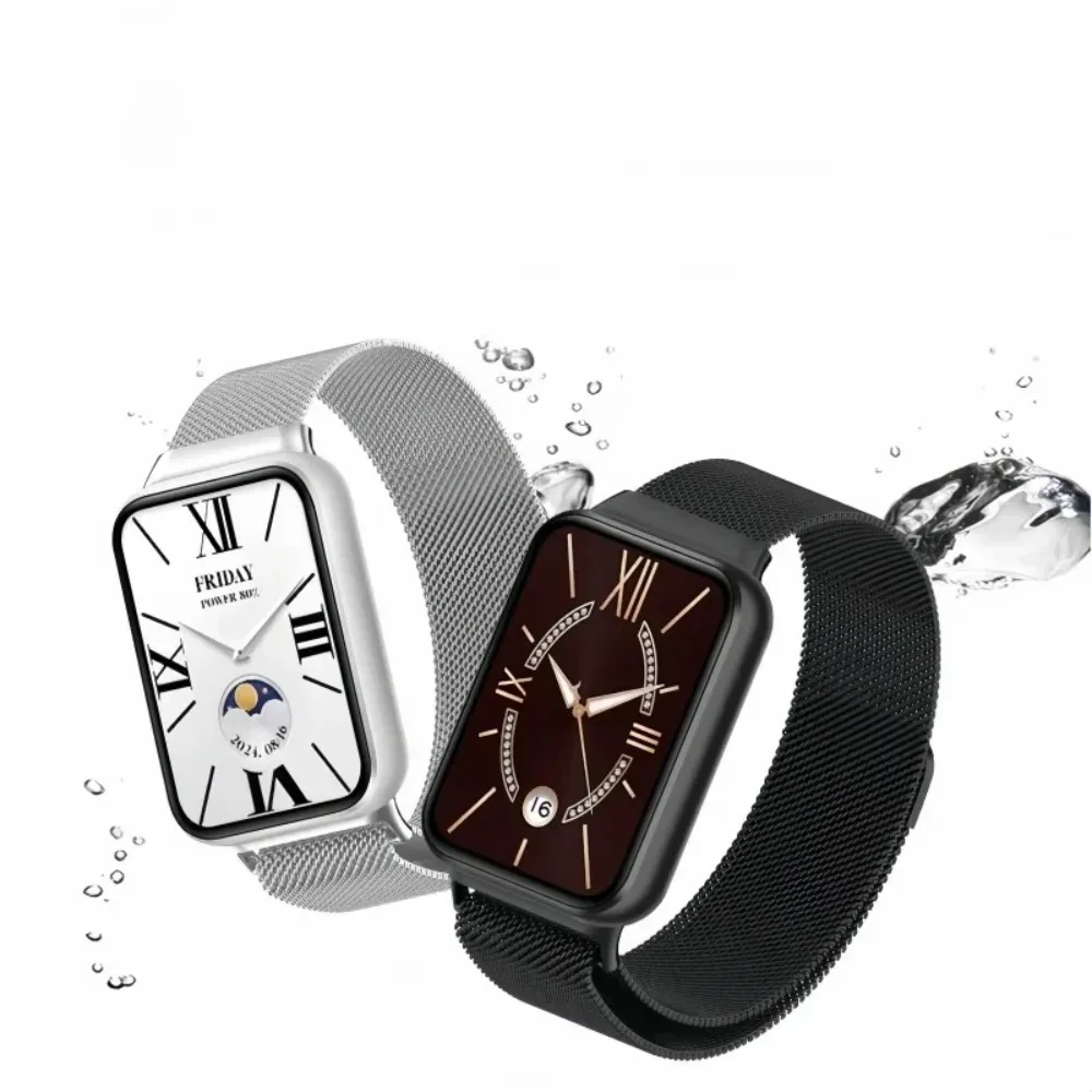 Milanese Strap for Xiaomi Mi Band 9 8 Pro Metal Magnetic Loop Band for Redmi Watch 4 5 6 Bracelet Accessories