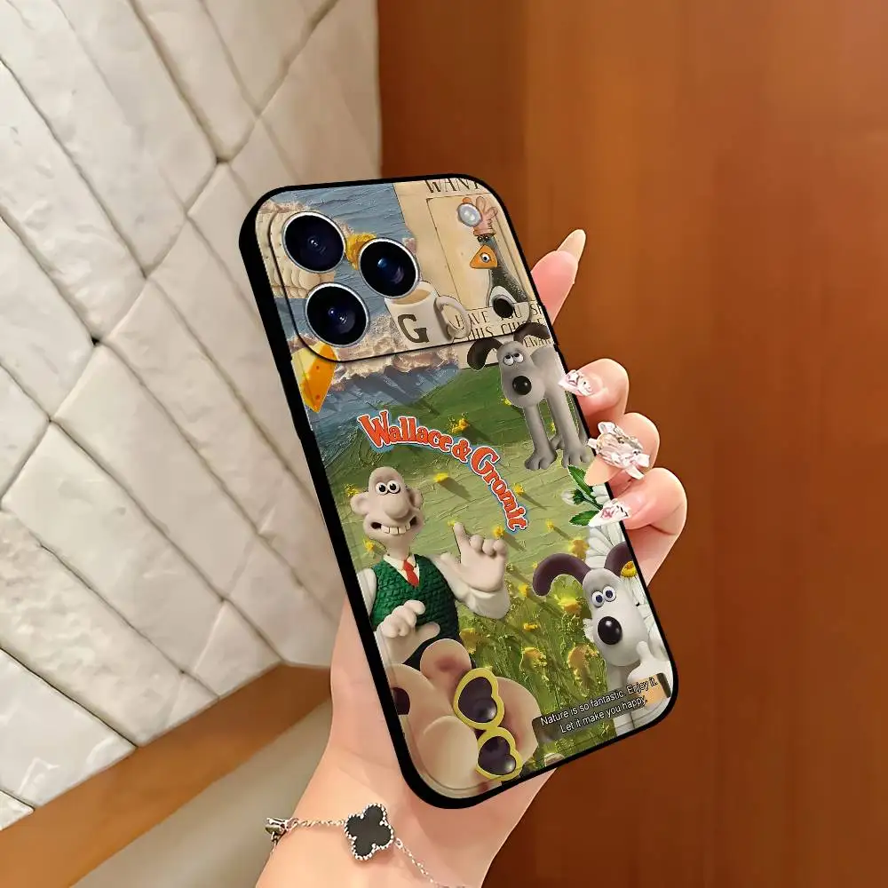 حافظة هاتف D-WallaceS وT-Gromit-Es لهاتف آيفون 17 16 15 11 12 13 14 Pro Max 16 Plus 15Pro MAX