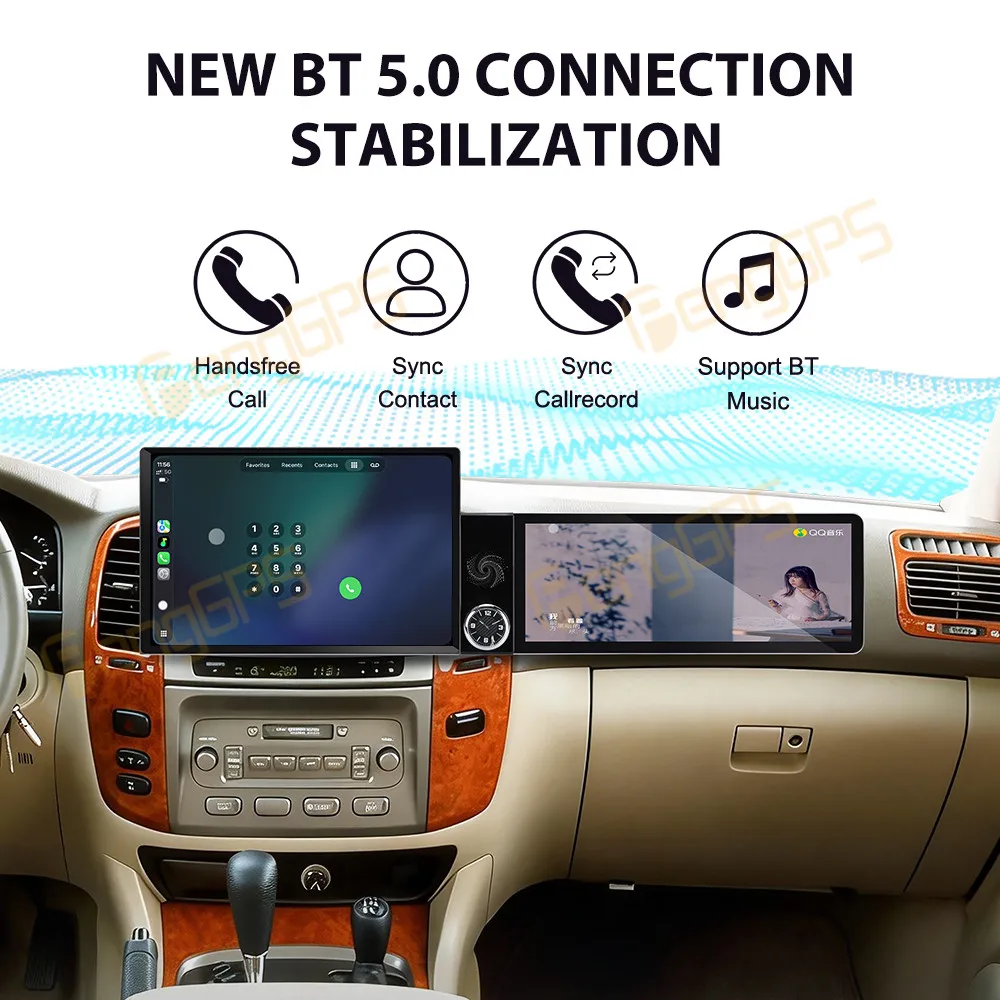 For Toyota Land Cruiser LC100 VXR 2002-2005 Android Car Radio Multimedia Video Carplay Autoradio Stereo GPS Navigation Head Unit