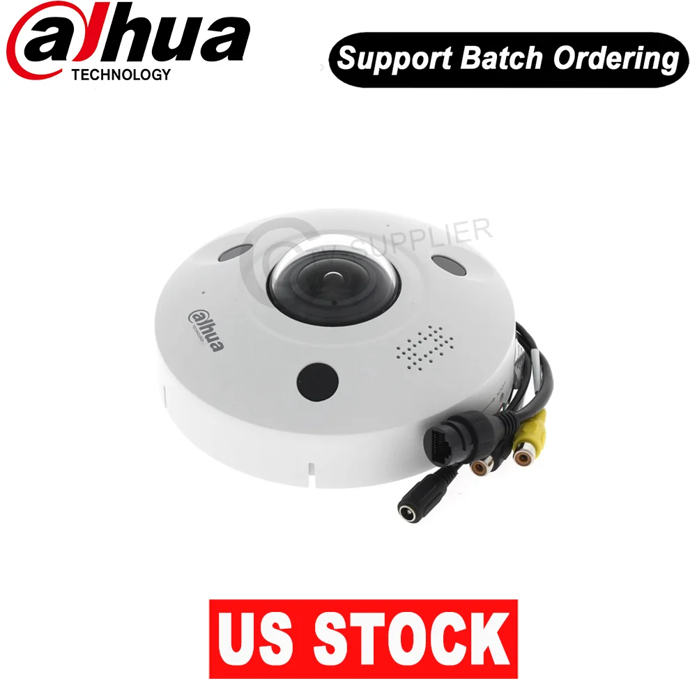 

Dahua WizMind 12MP Fisheye IPC-EBW81242-AS-S2 IVS IR10M IP67 IK10 POE Camera 2-way Audio ip camera 3 (IR LED) People Counting
