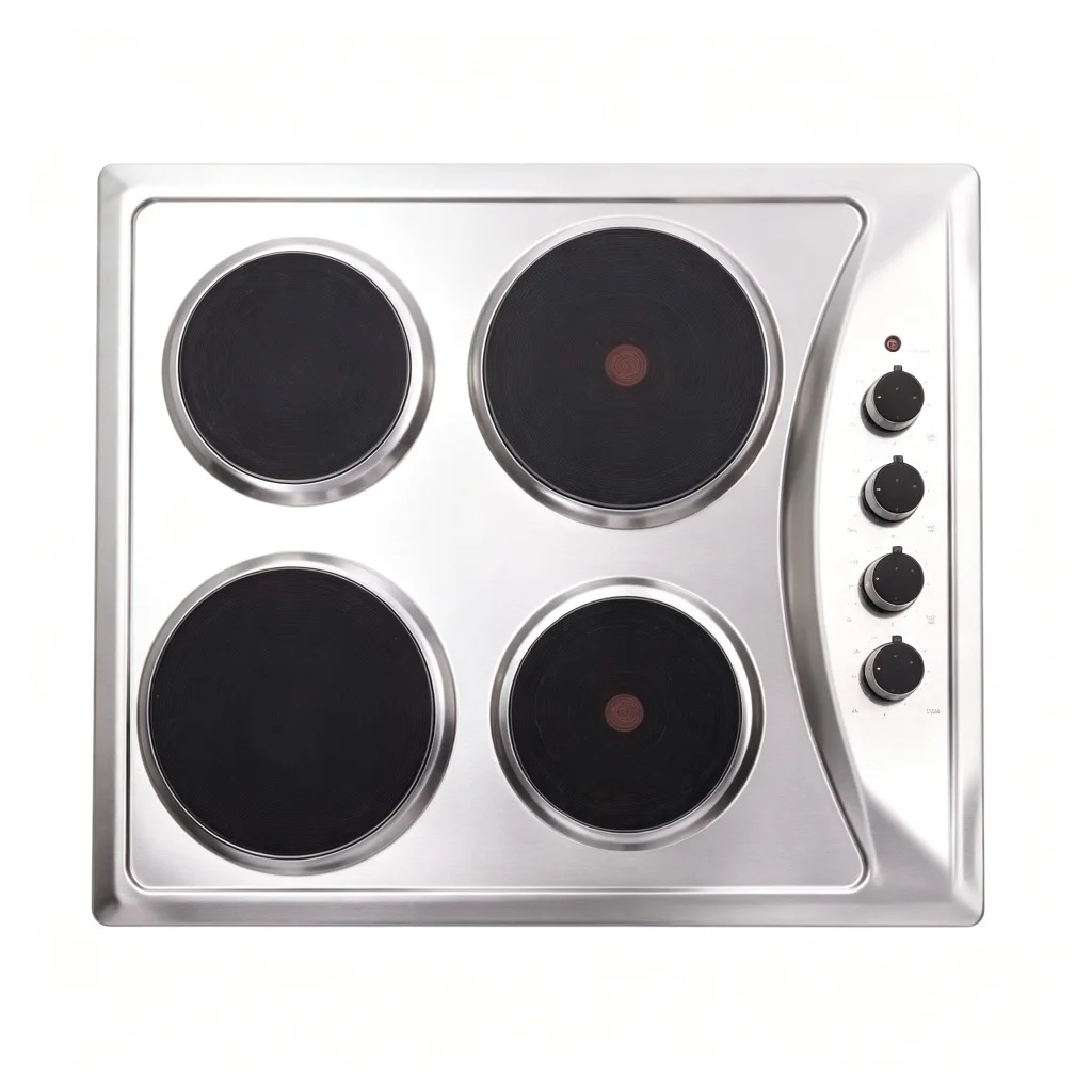4 Burner Stainless Steel Surface Built-In Electric Induction Ceramic Hob Heating Plate  Electric Coil Stove Infrared Cooker