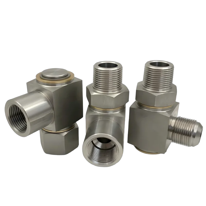 High-Pressure 360-Degree Hydraulic Rotary Stainless Steel Universal Joint Right-Angle Hose Reel Swivel for Various Applications