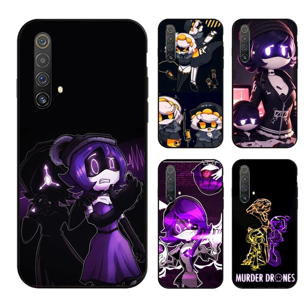 Murder Drones Mobile Cell Phone Case for OPPO Find X5 X3 X2 A93 Reno 8 7 Pro A74 A72 A53 Black Soft Phone Cover Funda