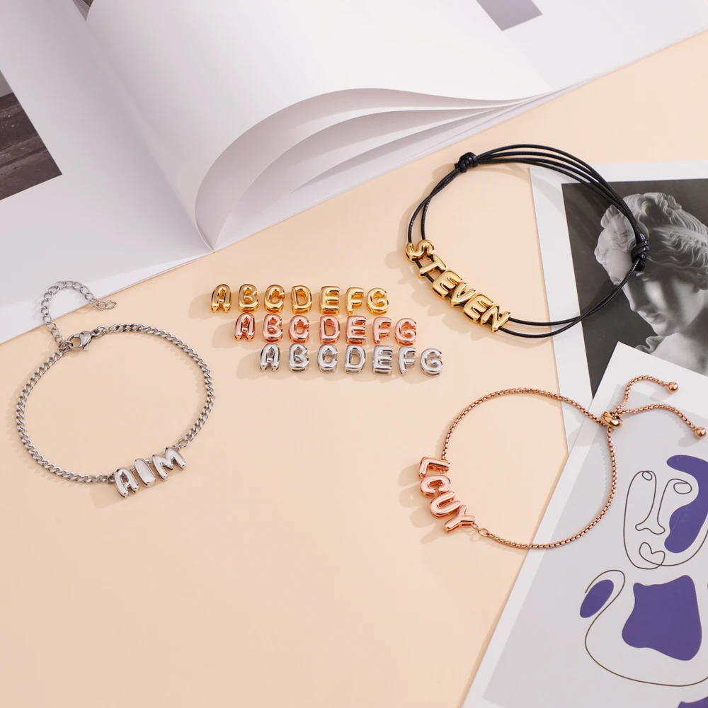 Picture 7: 10pcs/lot 0-9 one set 3D Bubble Number Beads Charms Heart & # Symbol Beads 3D Initial Alaphabet Pendants Number Space Beads