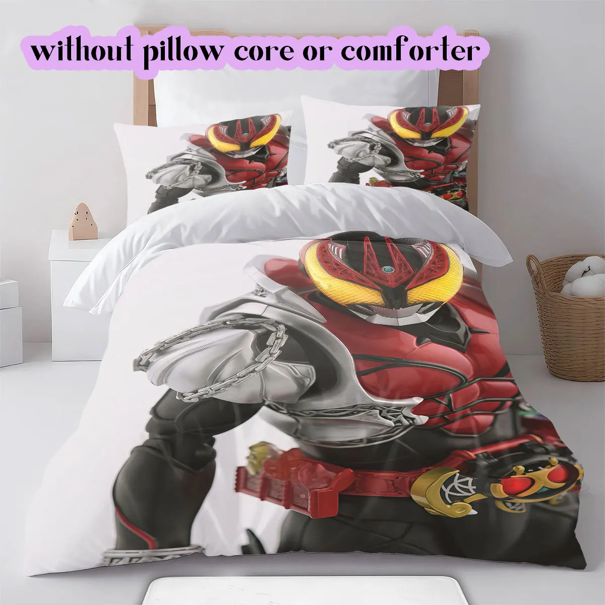 Kamen Character Soft and Comfortable Duvet Cover, Children's Bedding Set Gift, Extra Large Size, Various Sizes Available